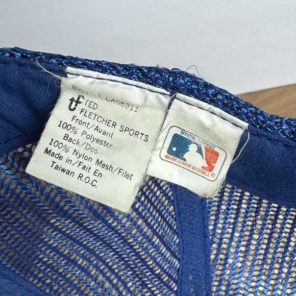 Vintage Ted Fletcher MLB Toronto Blue Jays Baseball Snapback Cap Hat Trucker - Picture 5 of 6